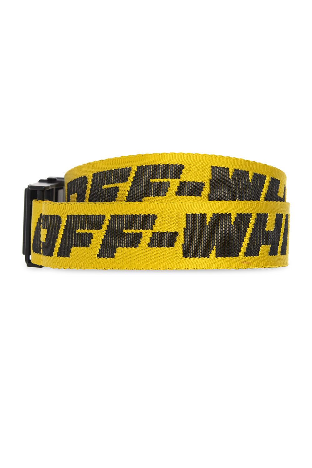 Off-White Yellow Logo Belt