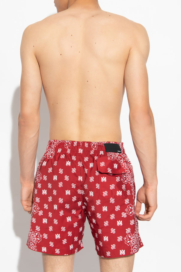 Amiri Red Swim Shorts