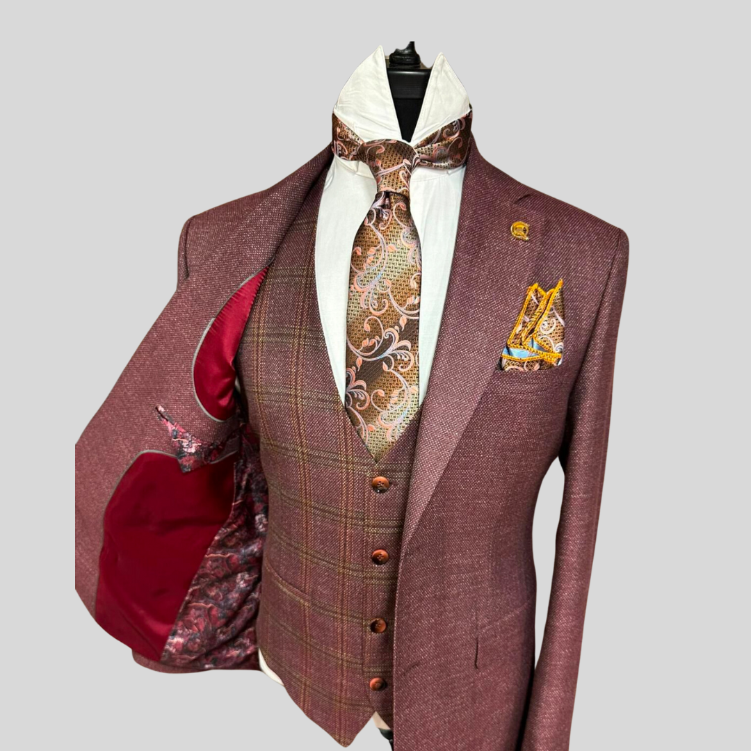 Quesste 6640-10 Burgundy Blazer