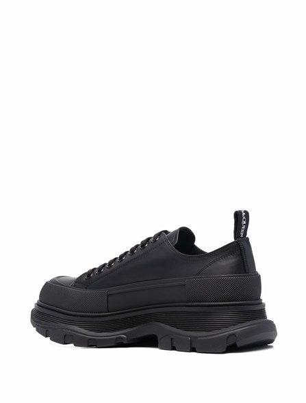 Black Tread Slick Sneakers
