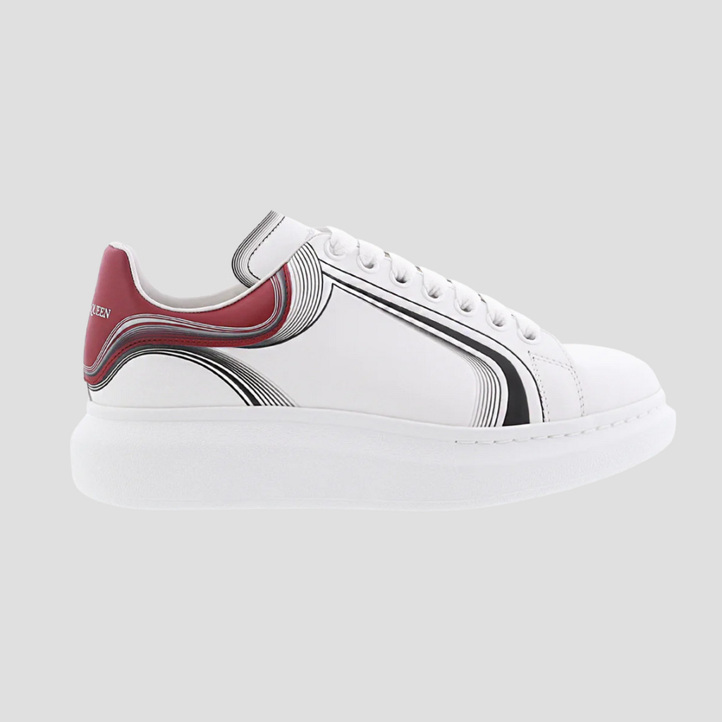 Alexander McQueen White Red Oversized Sneakers