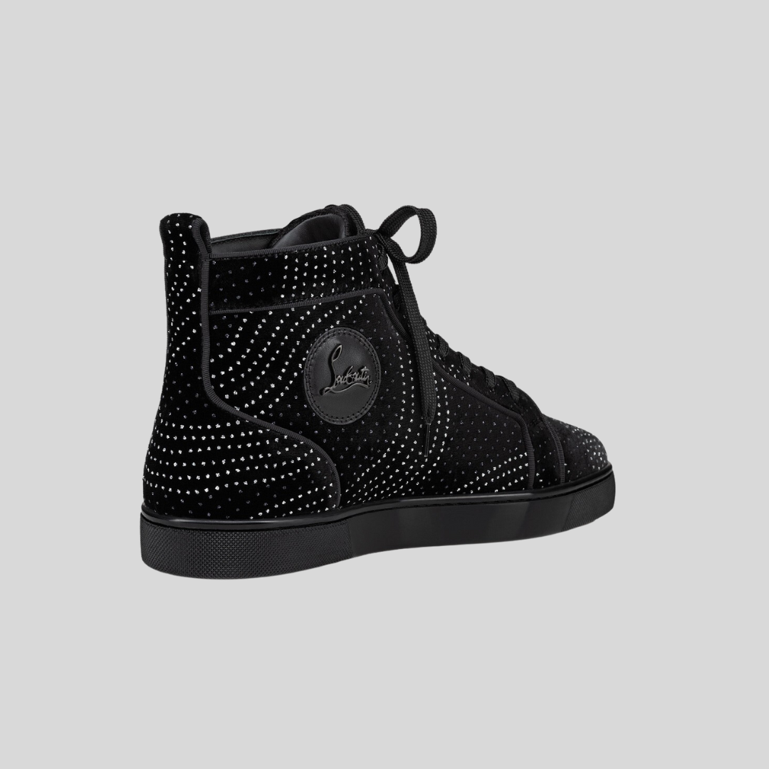 Christian Loubout in High-top Sneakers