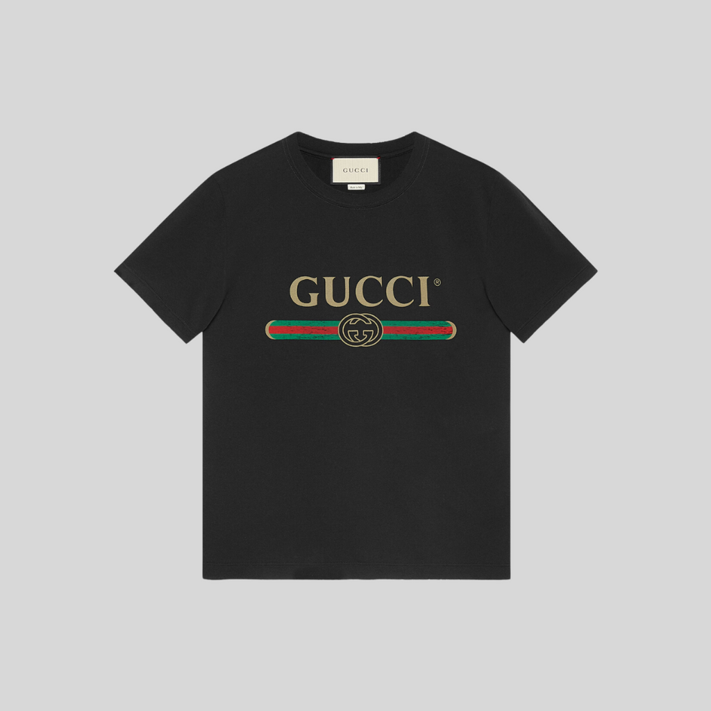 80's 90's Vintage GUCCI Bootleg Striped T Shirt In Rare 3XL