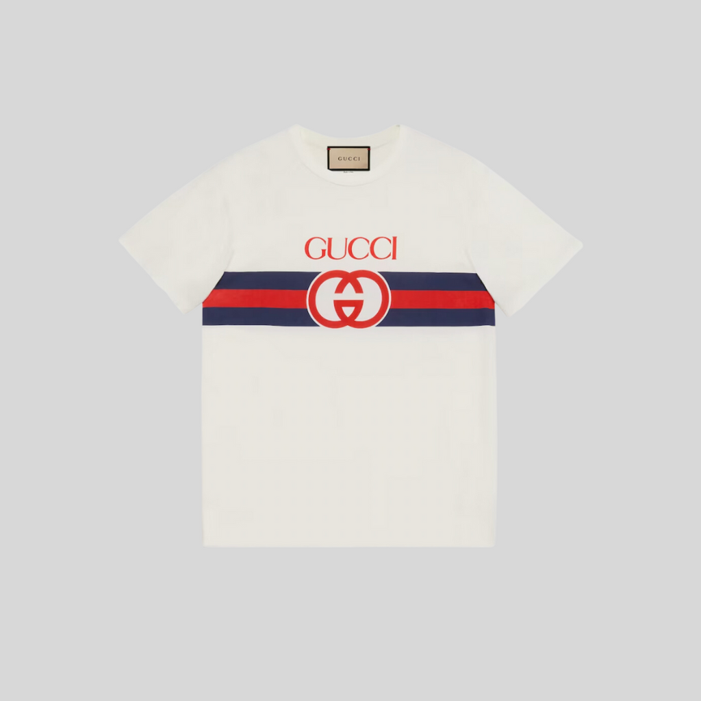 GucciWhiteInterlockingG-