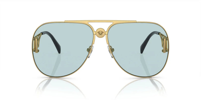 Versace Gold Light Blue Sunglasses