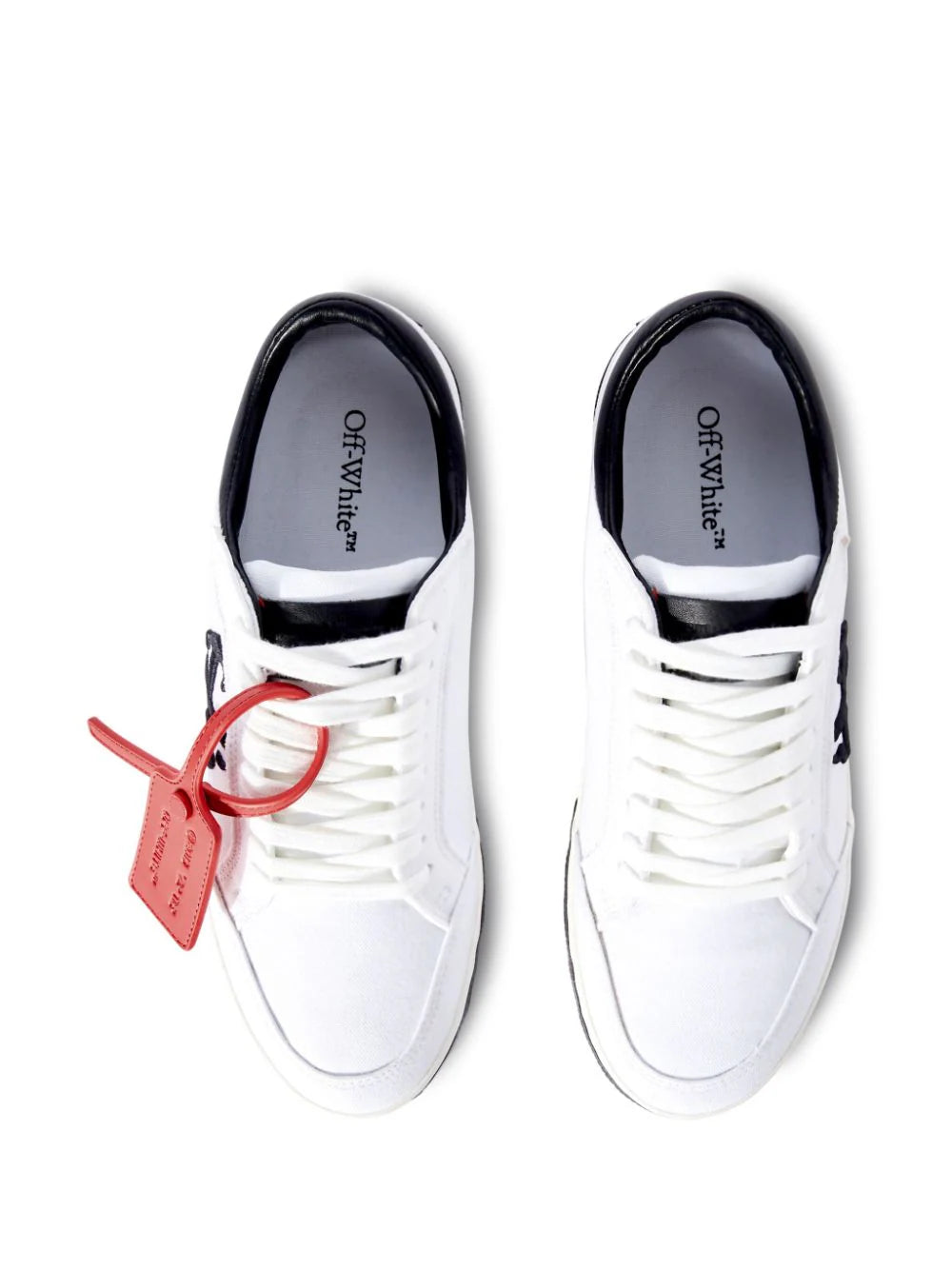Off-White Canvas Black & White Sneakers