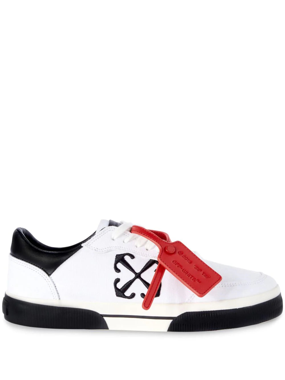 Off-White Canvas Black & White Sneakers