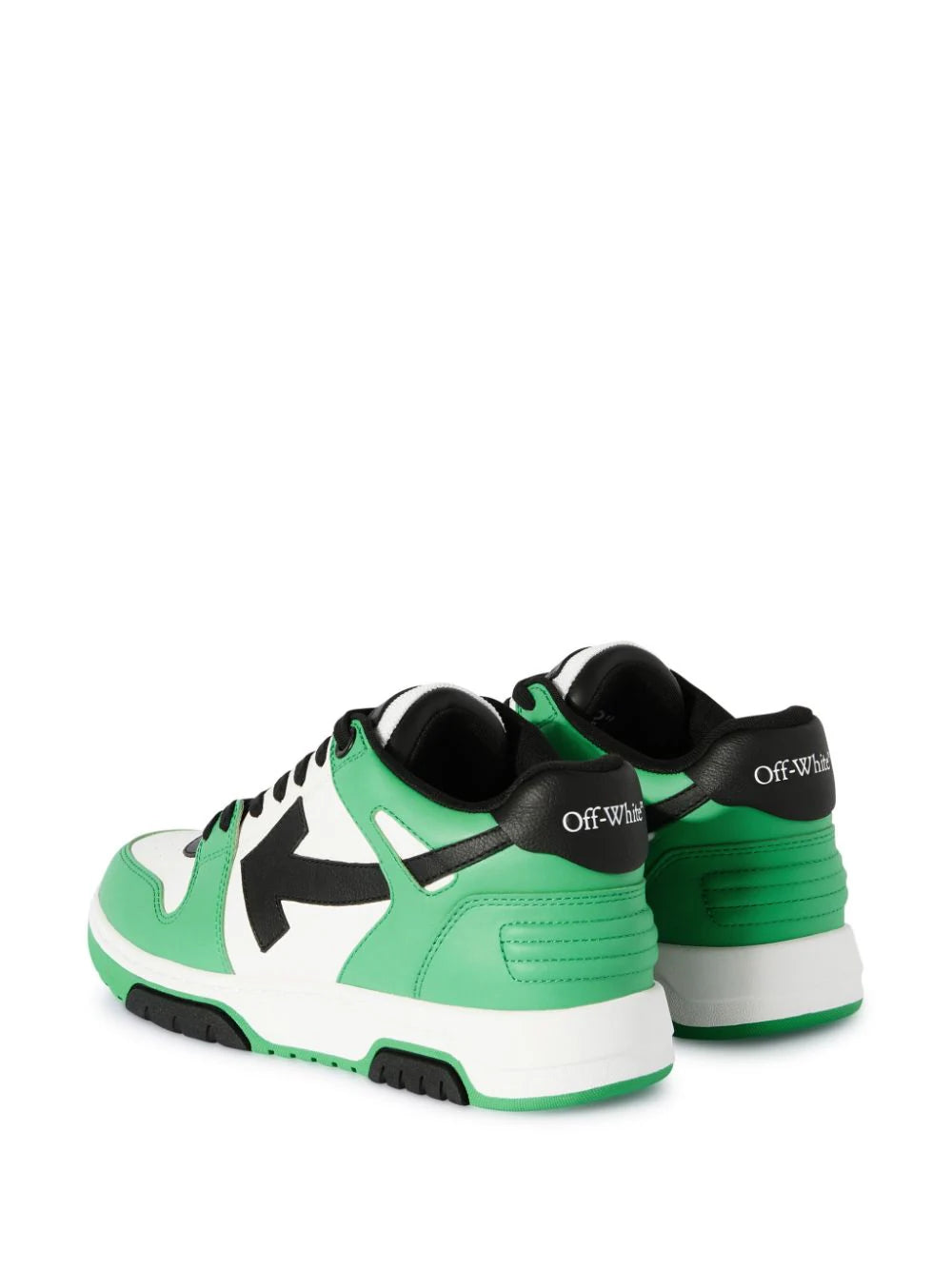 Off-White's green sneakers