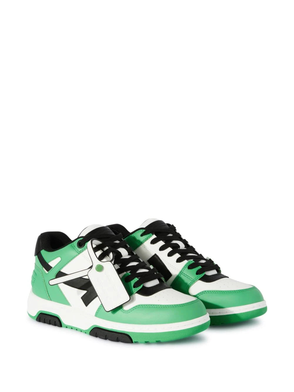 Off-White's green sneakers