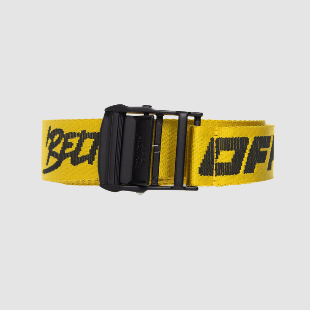 OFF-WHITE ナイロンベルト イエロー ブラック Off-White Yello Logo Belt – ICETIME LUXE