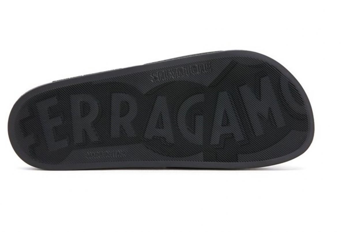 Salvatore Ferragamo Black  Slides