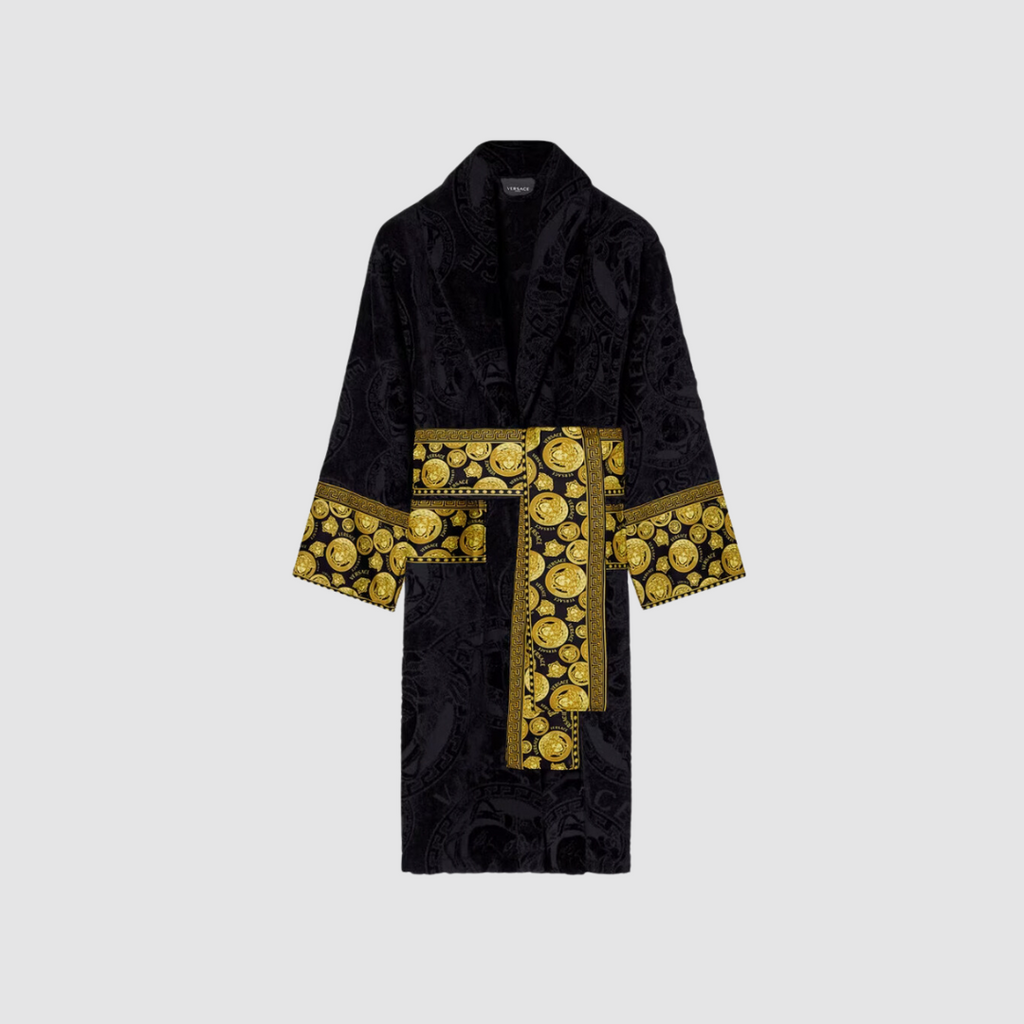 Versace Home, Medusa Amplified Bathrobe, black, XL Versace Home, Medusa Amplified Bathrobe, black, XL