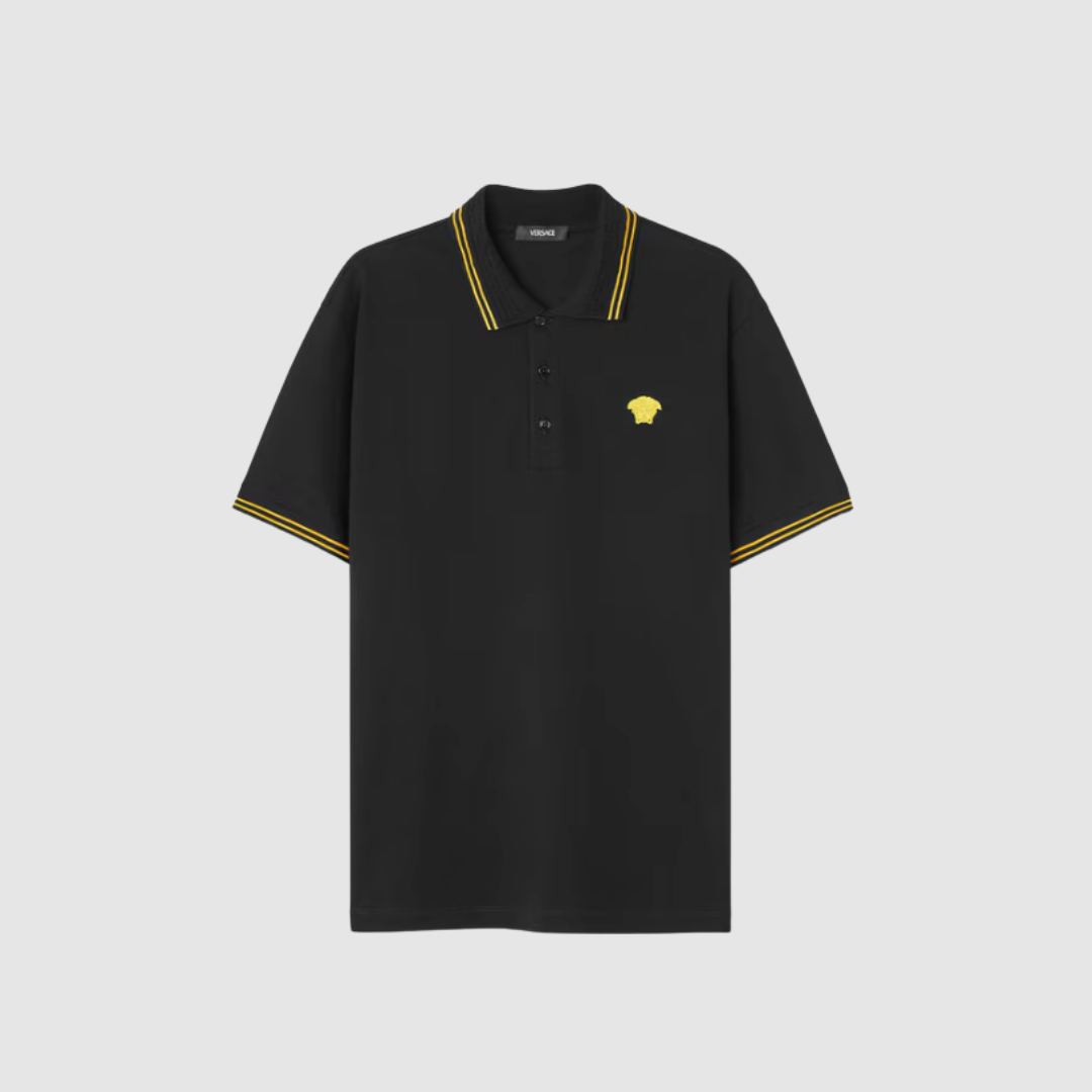 Versace Black Medusa Polo Shirt