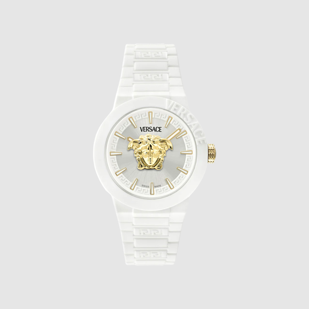 Versace White V-Pop Silicone Watch