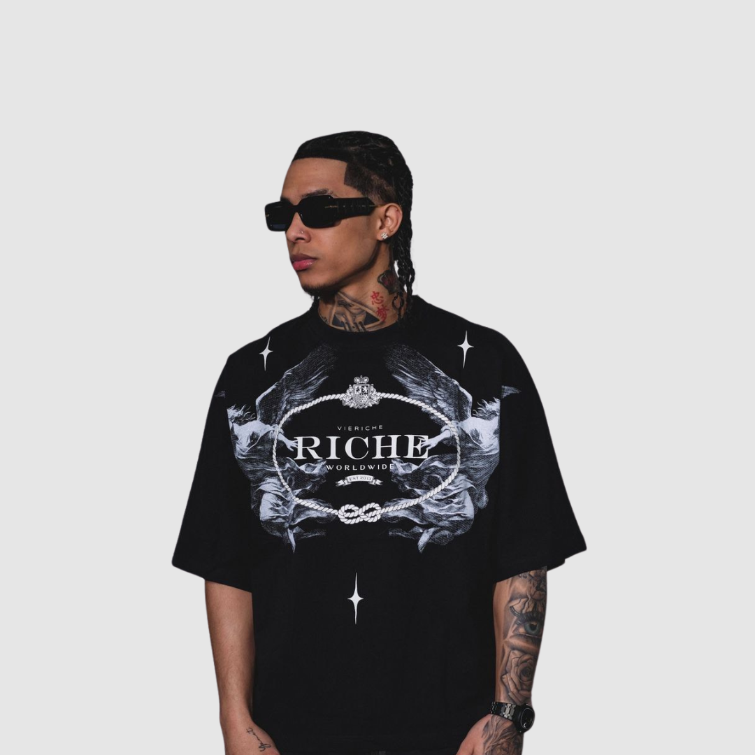 Vie+Riche Black Angel T-Shirt