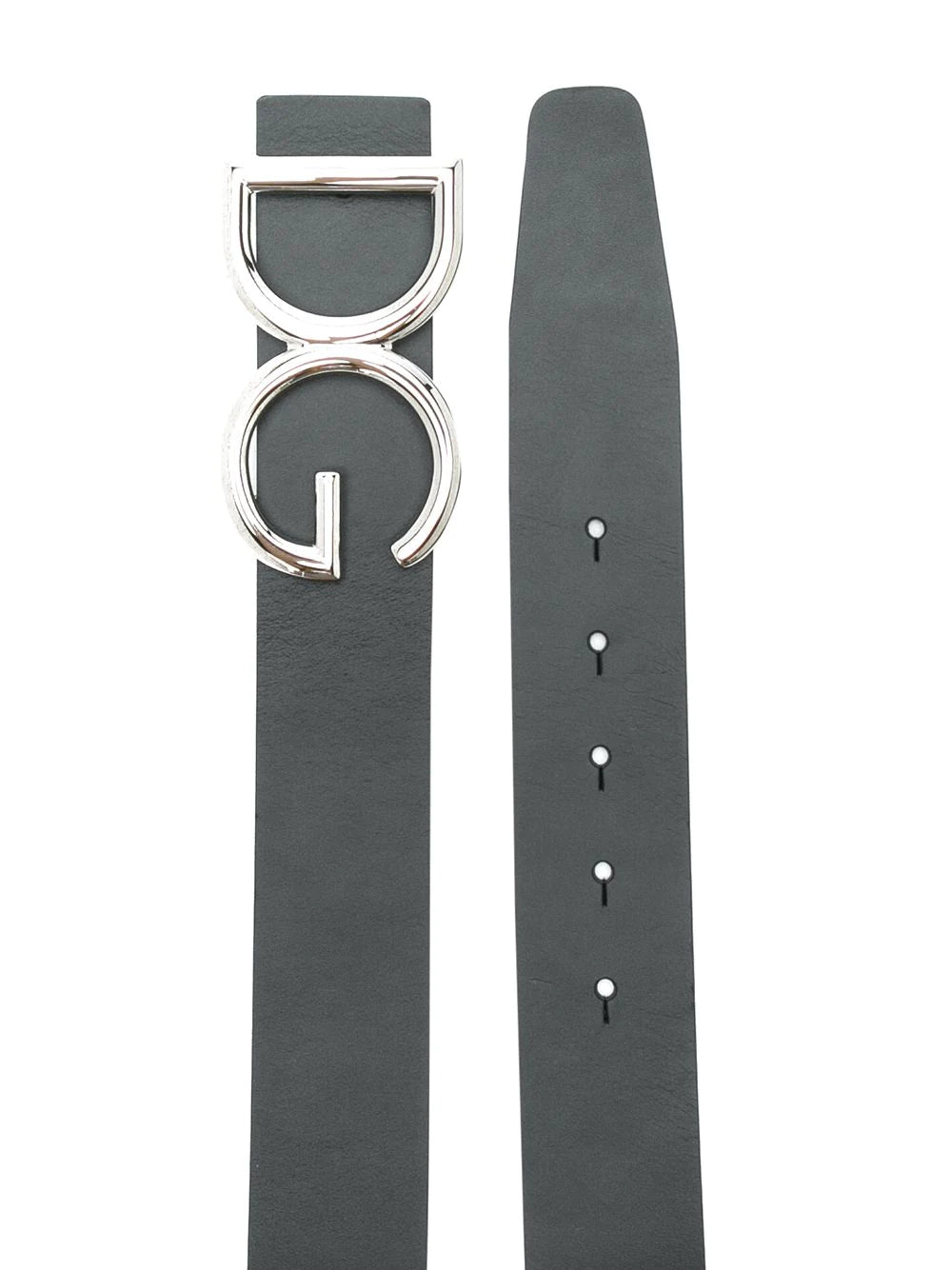 Dolce & Gabbana Black DG Logo Buckle Belt