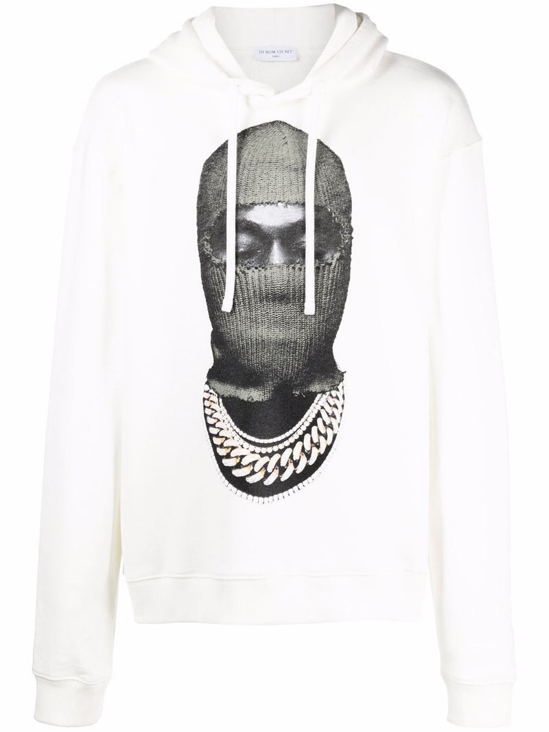 White Hoodie Sweatshirt