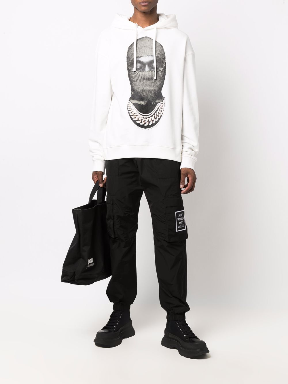 White Hoodie Sweatshirt