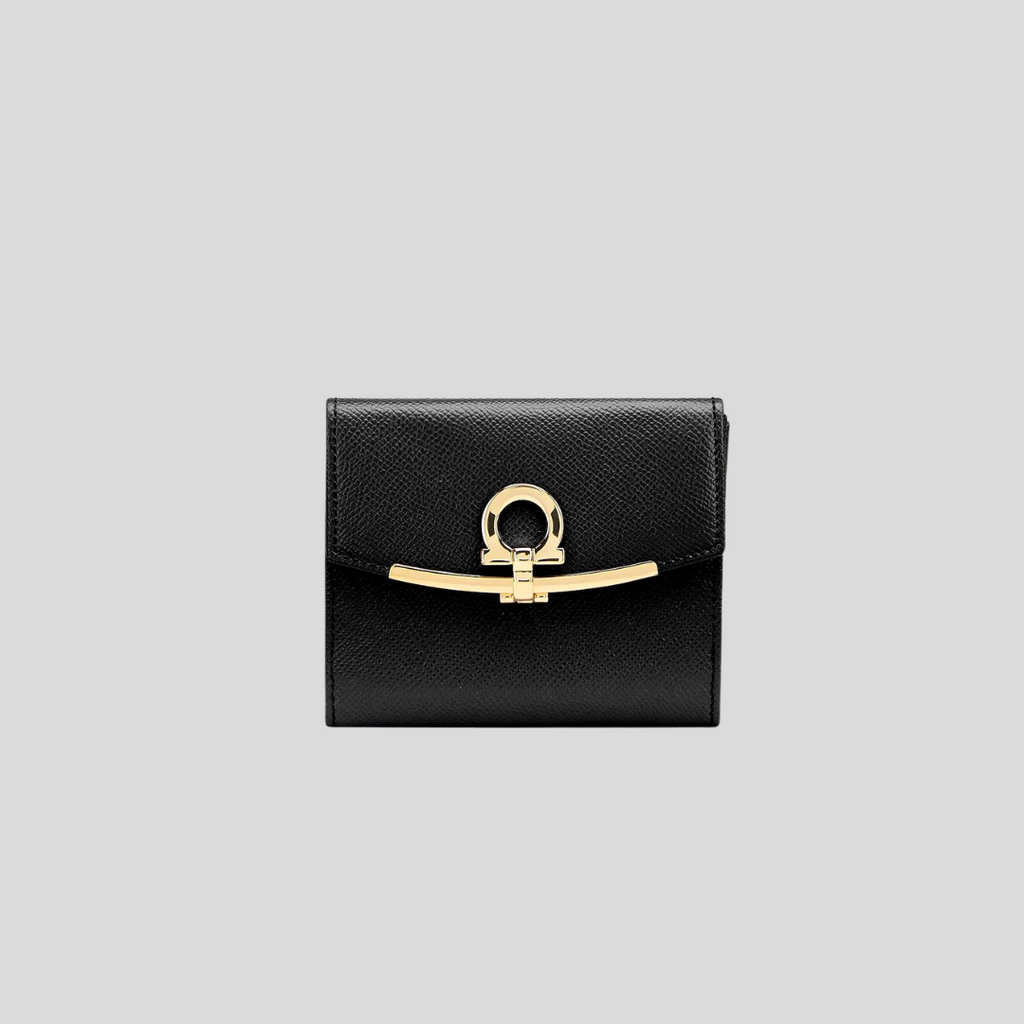 【FERRAGAMO】Gancini French wallet 折りたたみ財布 FERRAGAMO Gancini Leather French Wallet | Nordstrom