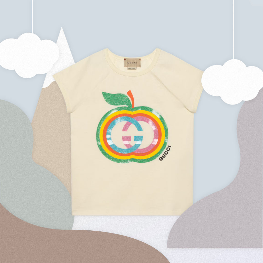 最終価格✴GUCCI　KIDS、グッチキッズ、ポロシャツ、アップル ScreenShot2021-11-17at12.24-