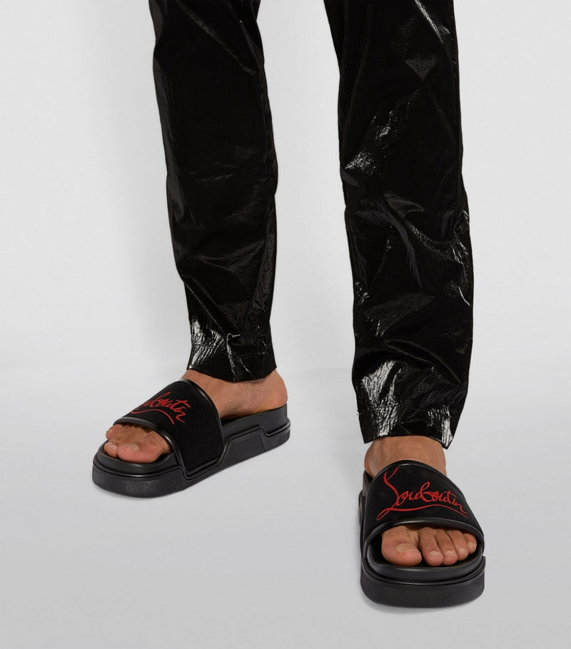 Christian Louboutin Black Slides
