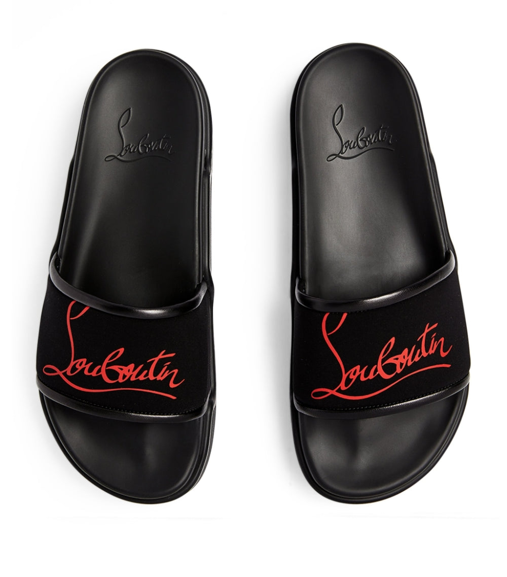 Black Christian Louboutin Slides