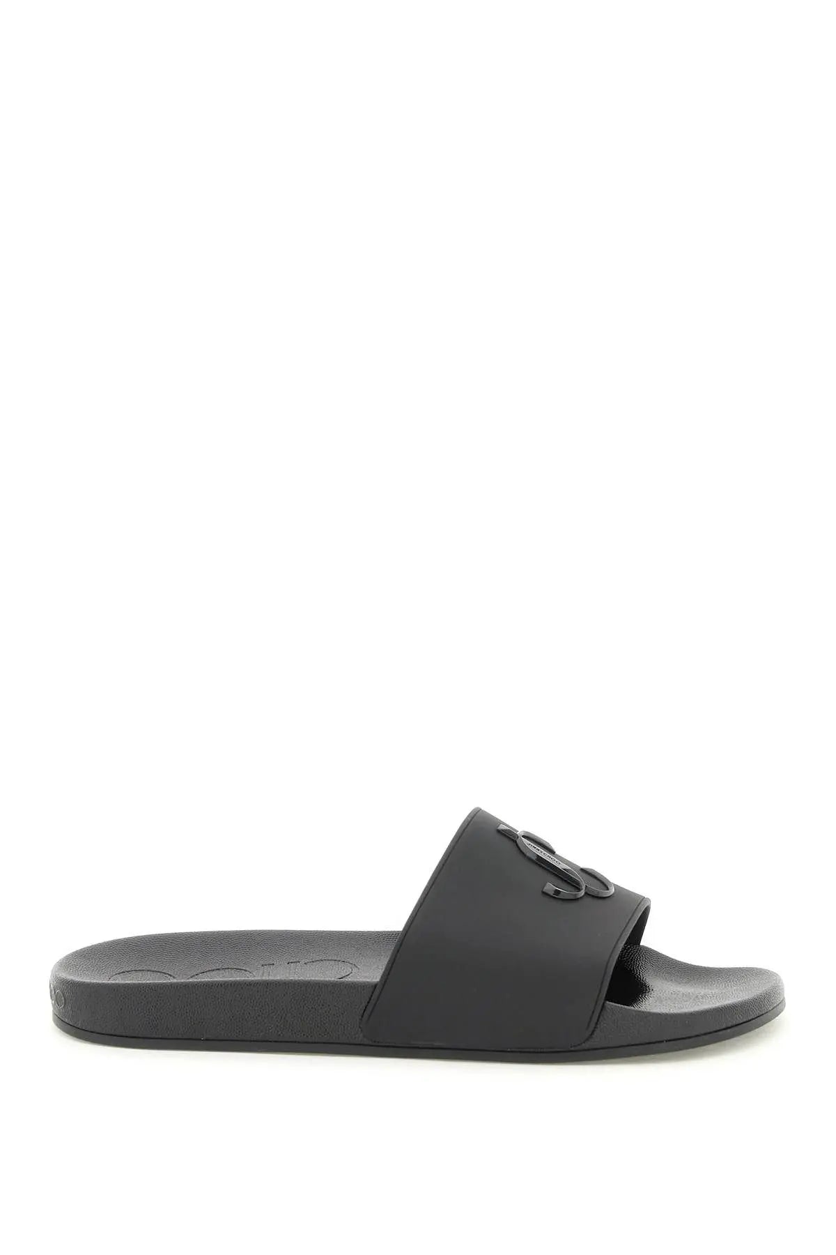 Black Rubber Slides