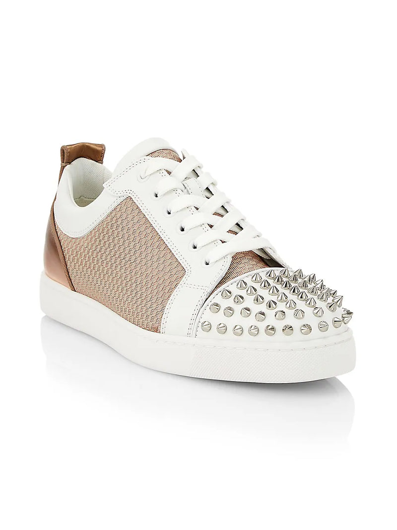 Christian Louboutin Varsijunior Studded Low-Top Sneakers