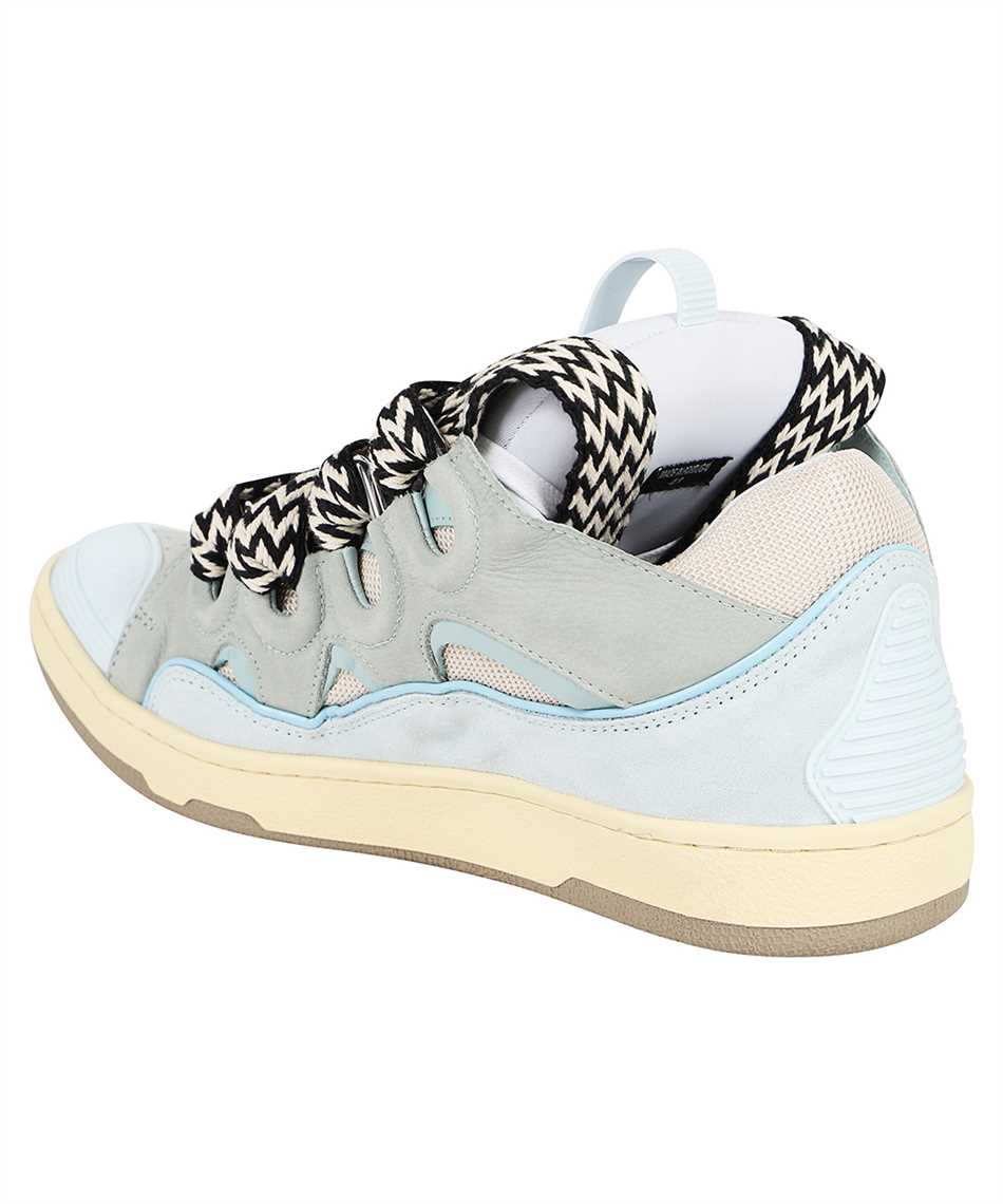 Lanvin Blue Curb Leather Sneakers – ICETIME LUXE