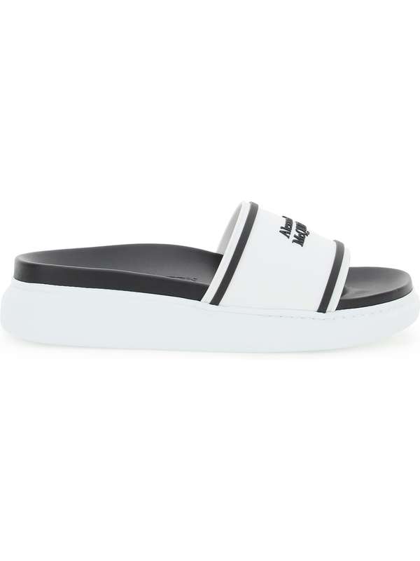 ☆関税込☆Alexander mcqueen★Oversized hybrid slides★ Hybrid rubber slides in black - Mc Queen | Mytheresa