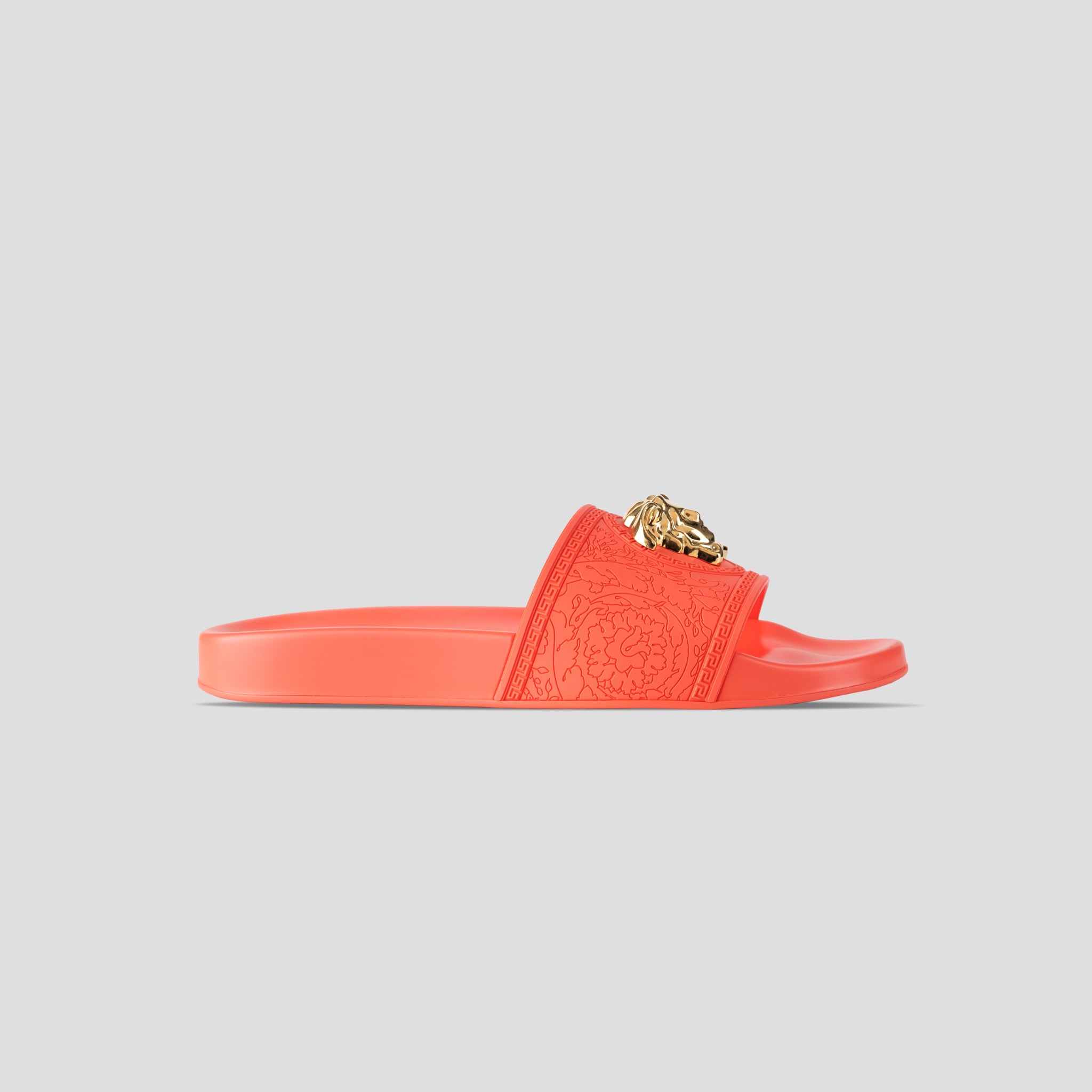 Versace Orange Medusa Logo Slides – ICETIME LUXE - Main Image
