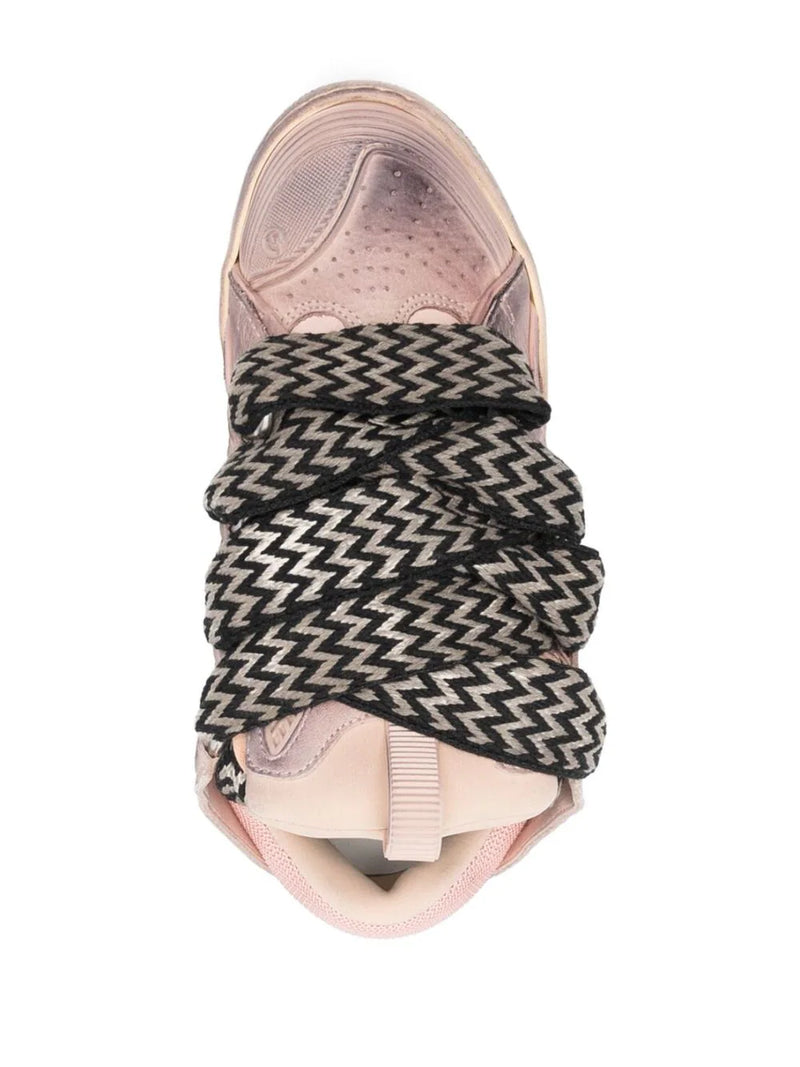 Lanvin Curb Leather Sneakers
