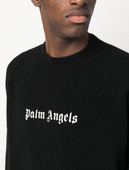 【正規品】Palm Angels 黒ニット サイズL Palm Angels Black Classic Logo Sweater – ICETIME LUXE