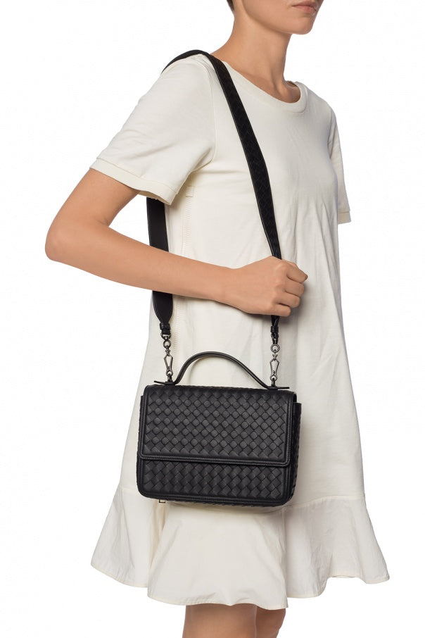 Bottega Veneta Black Alumna Shoulder Bag ICETIME LUXE