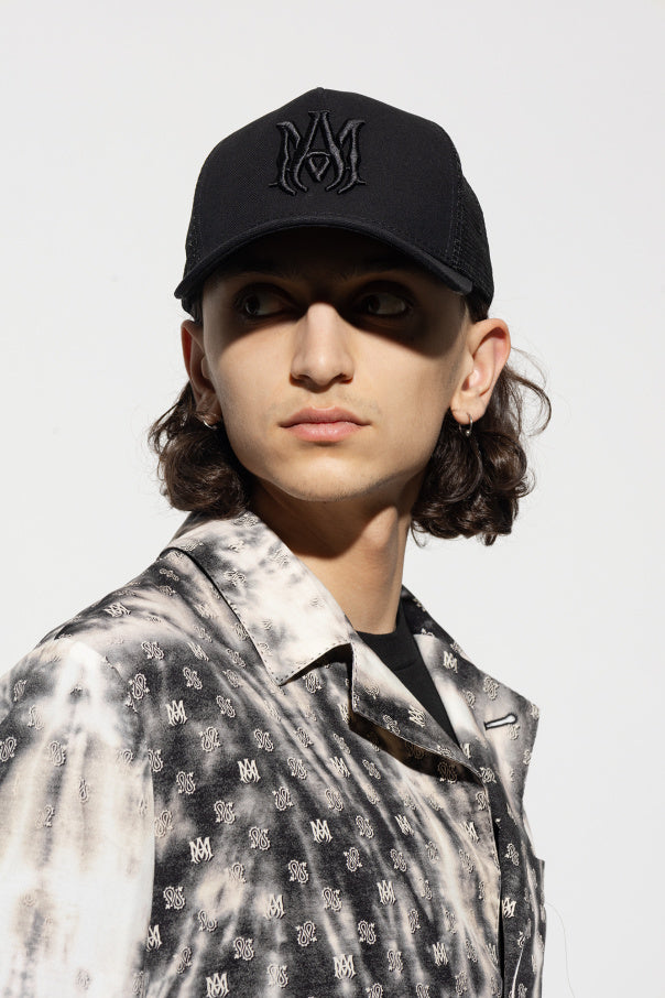 Amiri Black Baseball Cap
