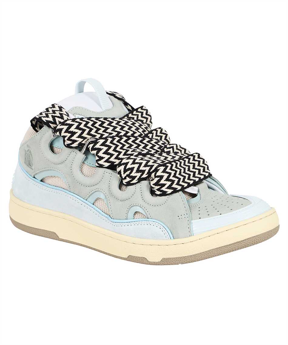 Lanvin Blue Curb Leather Sneakers – ICETIME LUXE