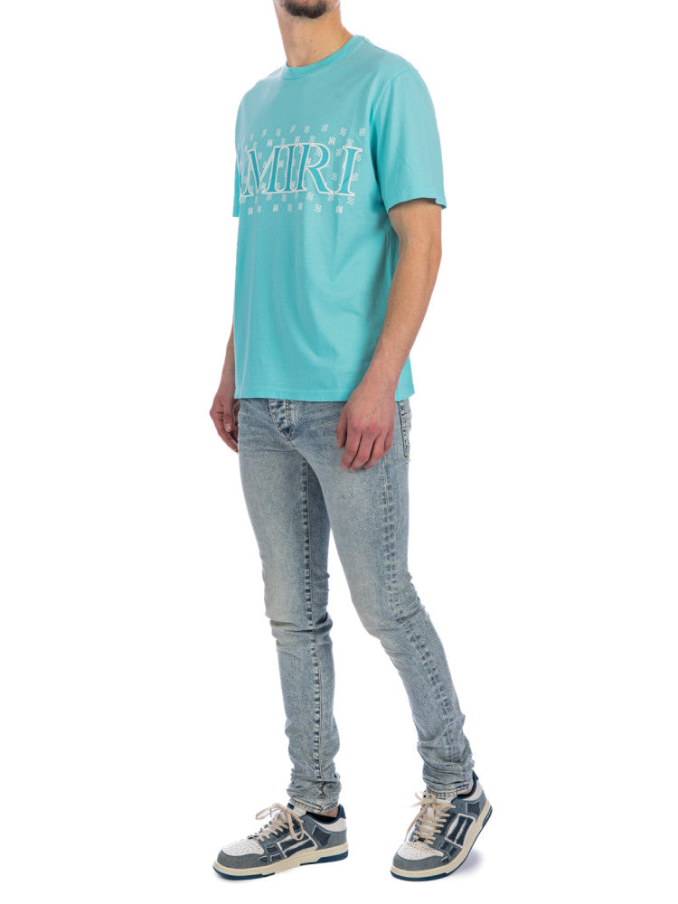 Amiri MA Paisley Tee Aqua