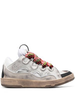 Lanvin Curb Leather Sneakers