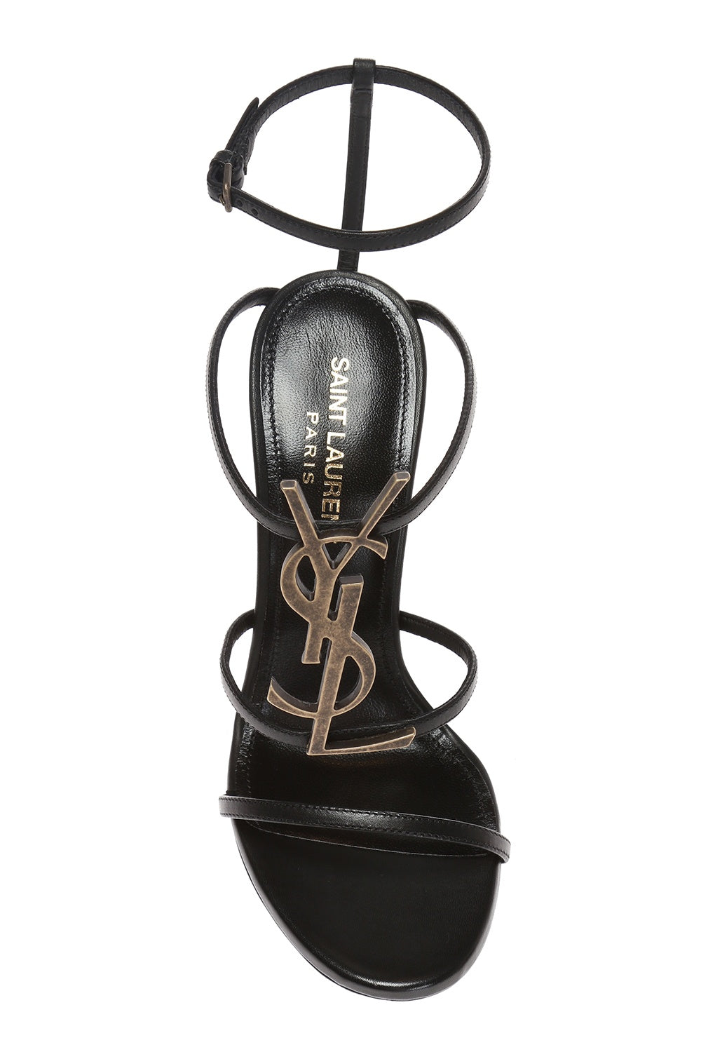 Yves Saint Laurent Black Cassandra Stiletto Sandals