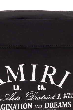 Amiri Black Belt Bag with logo