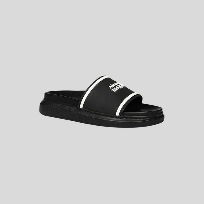 Alexander McQueen Oversized Hybrid Slides in Black