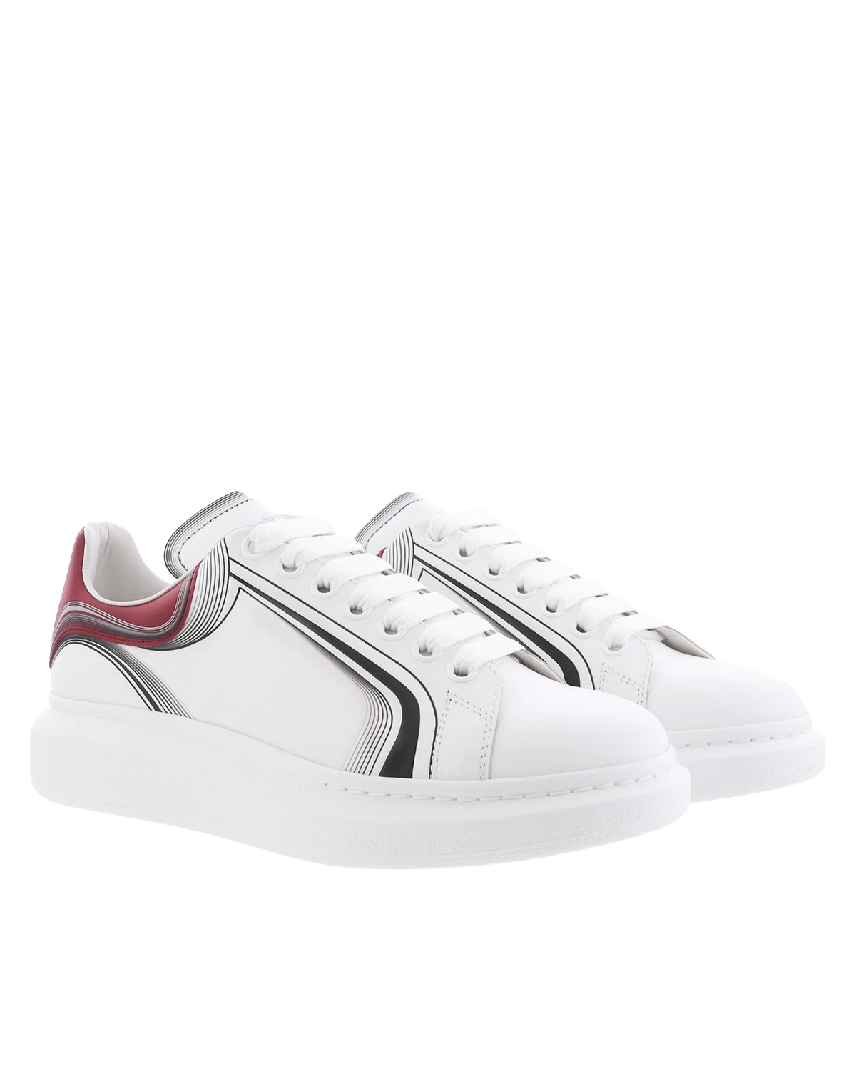 【Alexander McQueen】スニーカー ロゴ レザー ホワイト レッド White/Red Alexander McQueen Sneakers | ICETIME LUXE