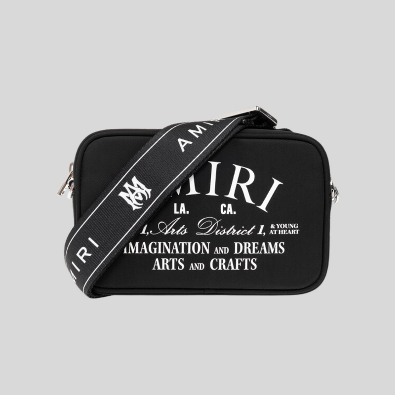 Amiri Black Shoulder Bag with Logo