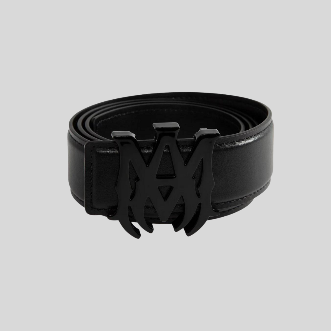 Amiri Black Nappa Leather Belt
