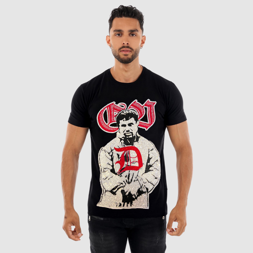 Avenue George V Paris Black El Chapo T-Shirt