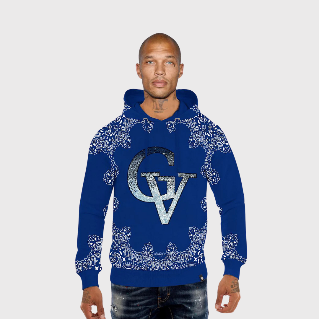 Avenue George V Paris Blue Hoodie