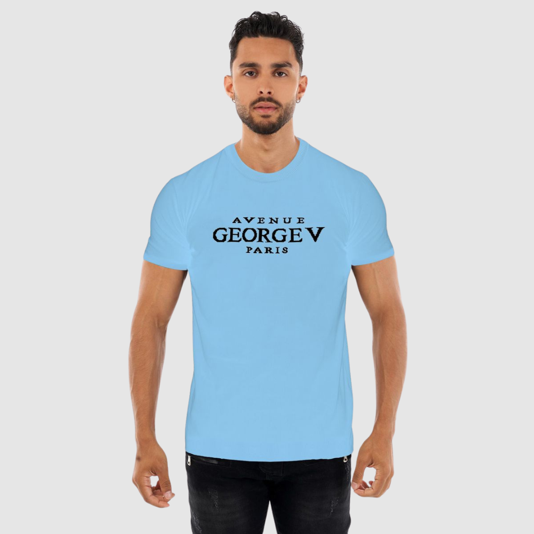Avenue George V Paris Blue T-Shirt