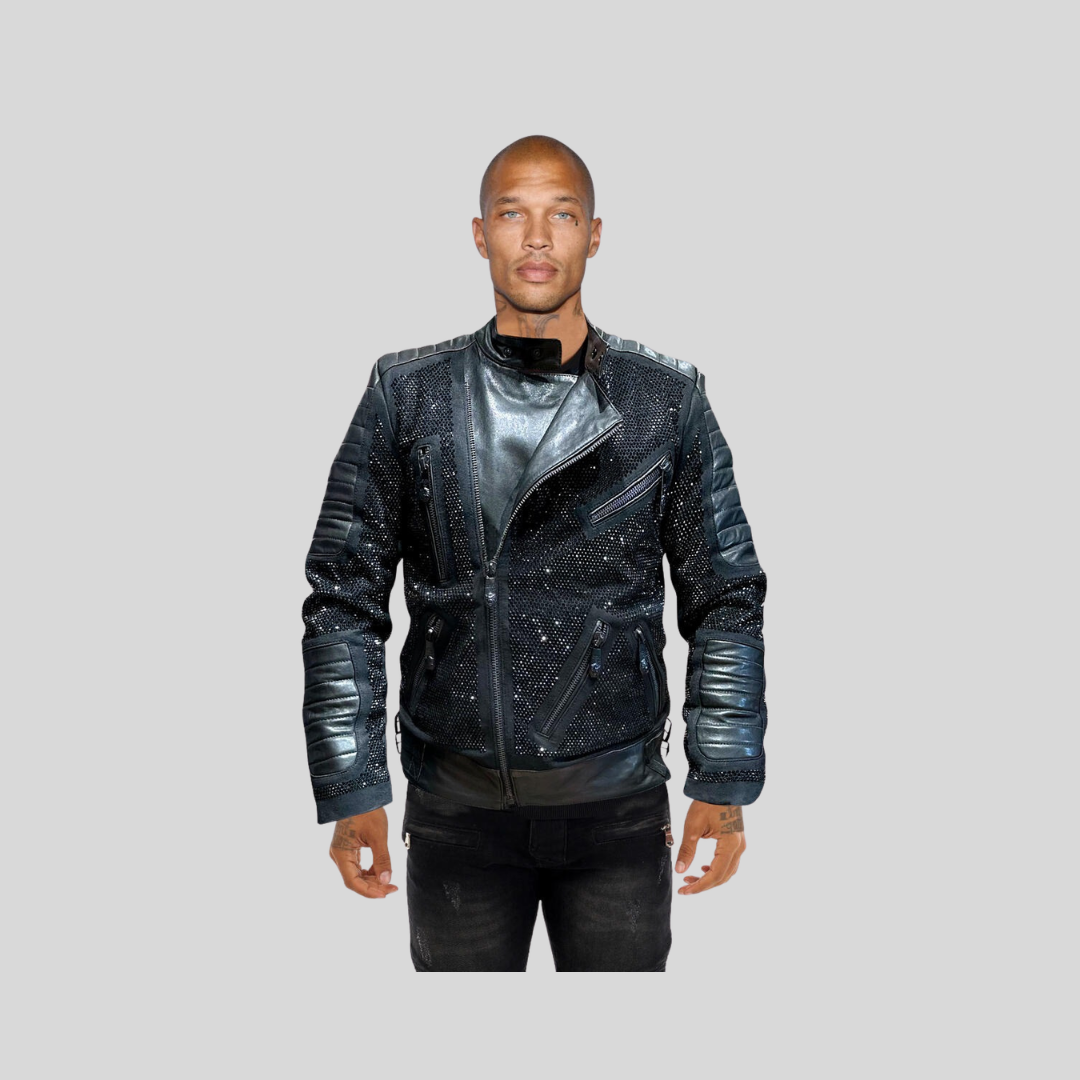 Avenue George V Paris GV6000 Black Leather Jacket