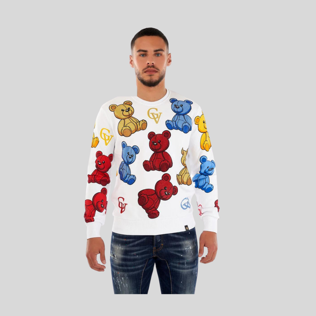 White Avenue George V Paris Sweatshirt at ICETIME LUXE