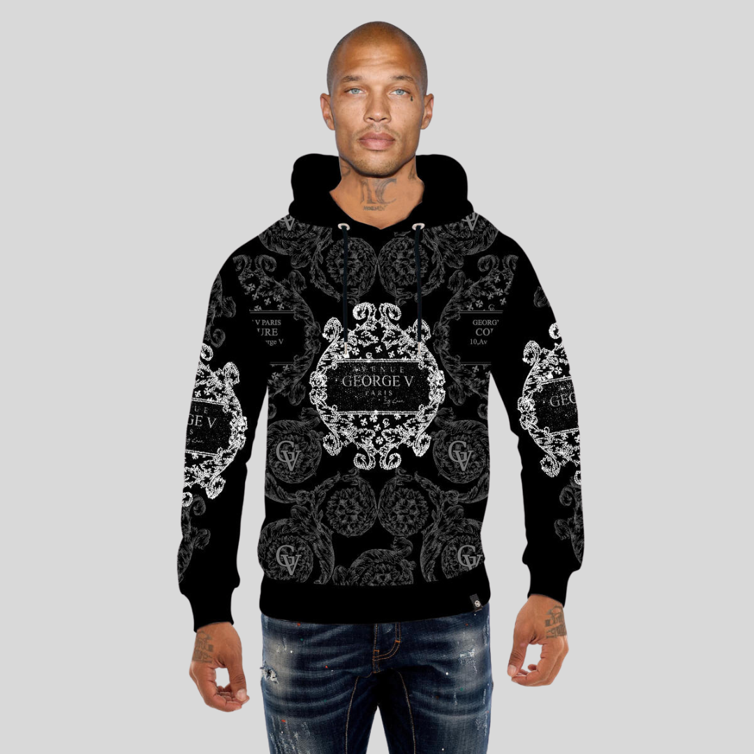 Avenue George V Paris Black Hoodie